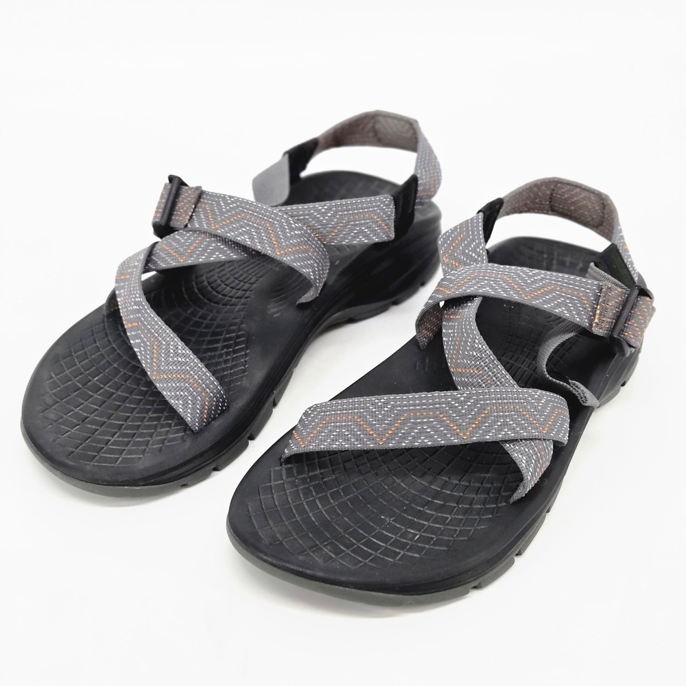 Chaco Z/Cloud Men's Gray‎ Orange Strappy Athletic Trail Hiking Sandals Size M11